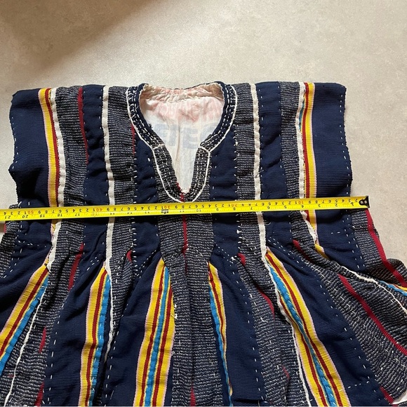 Ghana Batakari/ Fugu smock shirt top. Hand Stitched. XS - S. Authentic - Picture 3 of 10